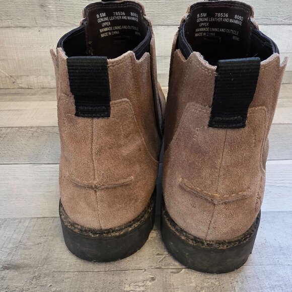 Timberland Mens Suede Chelsea Boots 9.5M Brown Genuine Leather & Manmade Upper - Picture 4 of 6